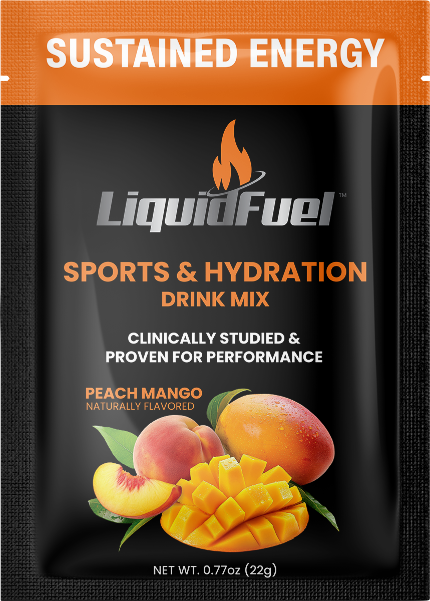 Liquid Fuel Sports Hydration Drink Mix Peach Mango